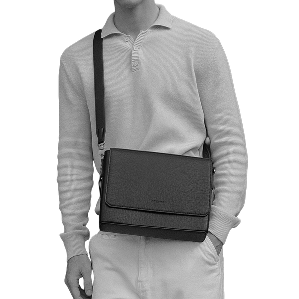 AGENTLE • BOXCASE CITY - Structured Cuboid Messenger for Men