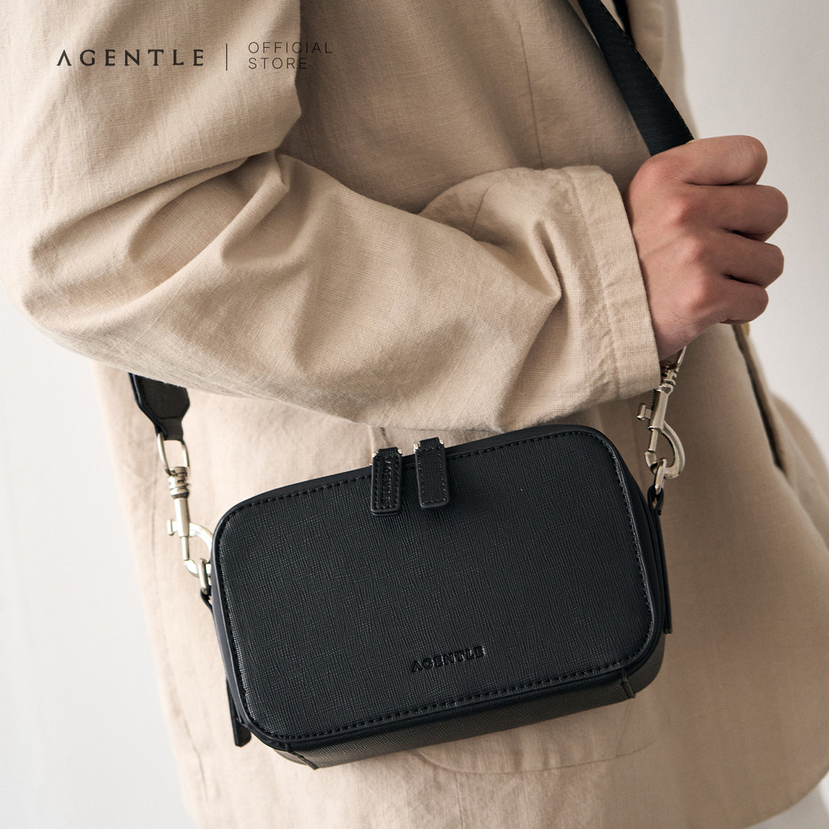 AGENTLE • MCR Compact – Gen IV กระเป๋าสะพายข้างผู้ชาย ทรงมีโครงสร้าง มินิมอล