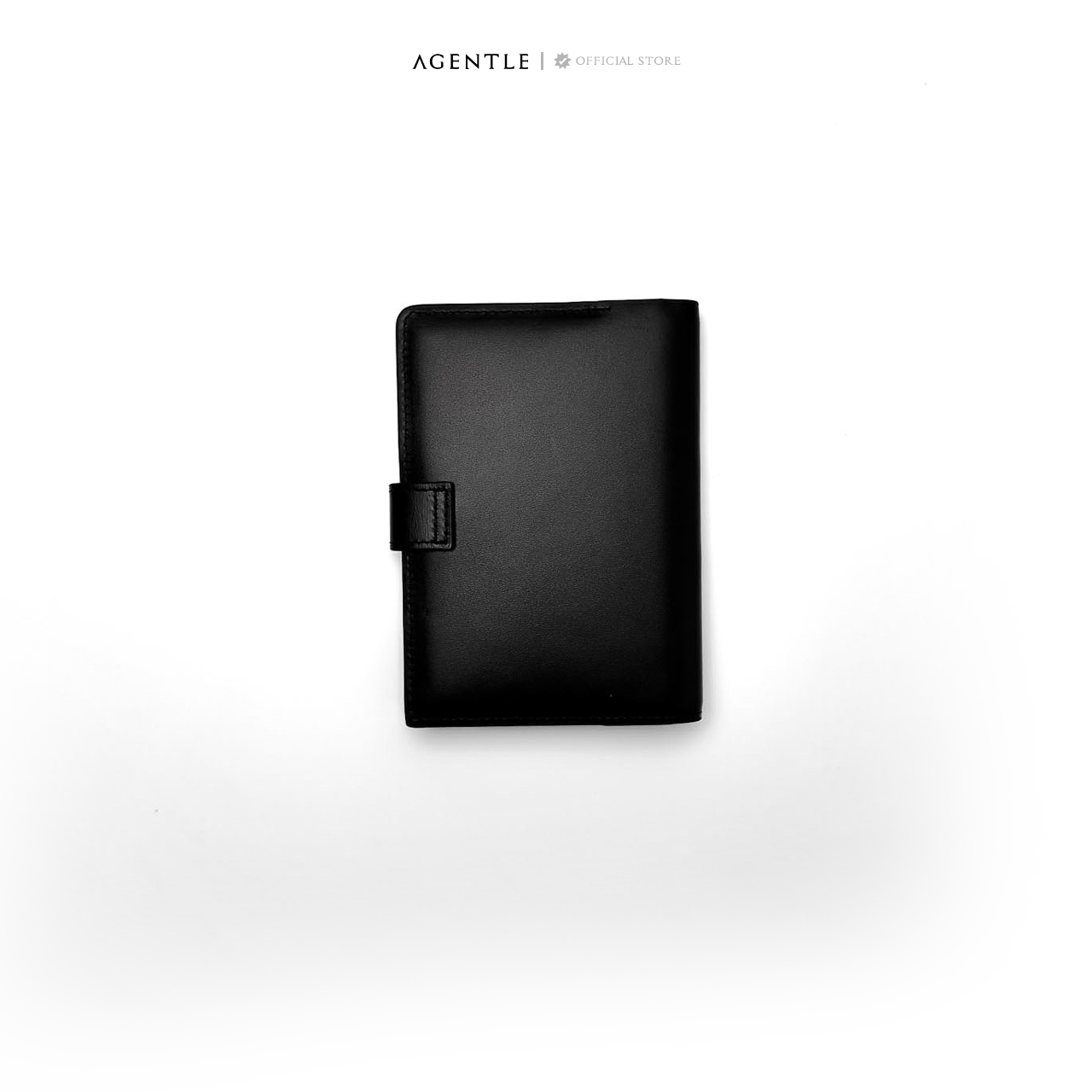 AGENTLE • SLIMPASS Passport Wallet Magnetic Closure • Smooth Top-Grain Leather