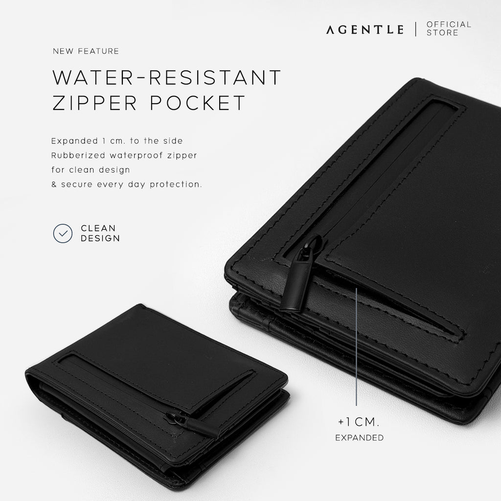 AGENTLE - 2 FOLD Magnetic Closure Wallet [Multi-Layer]