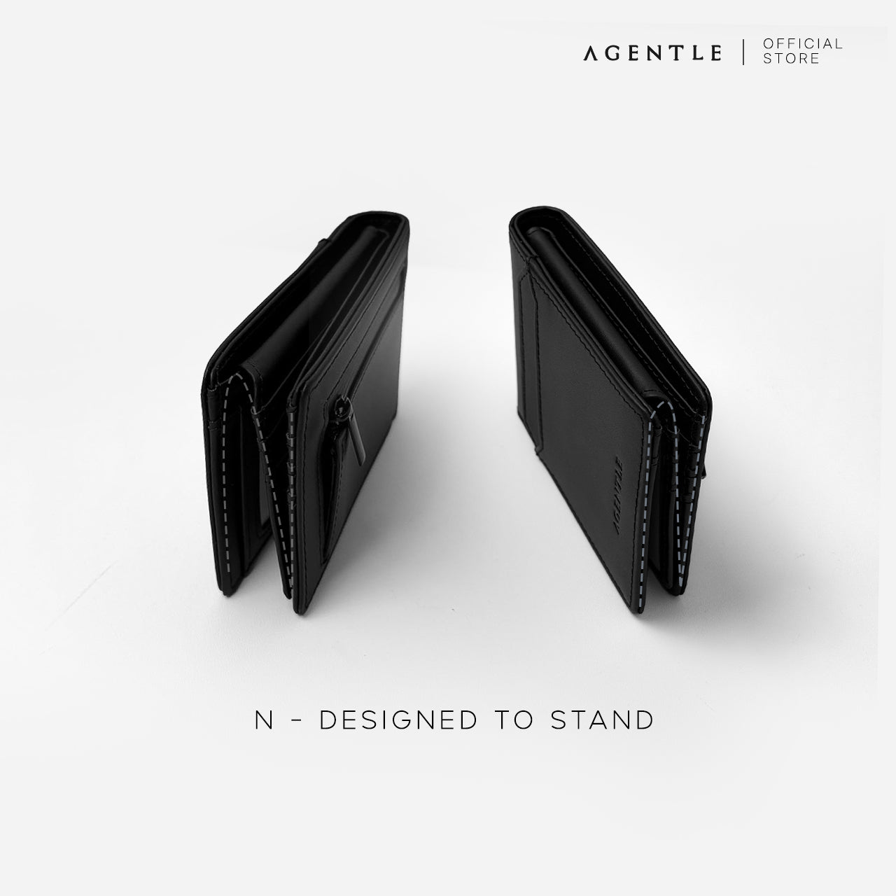 AGENTLE - 2 FOLD Magnetic Closure Wallet [Multi-Layer]
