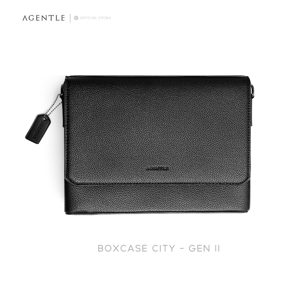 AGENTLE • BOXCASE CITY - Structured Cuboid Messenger for Men
