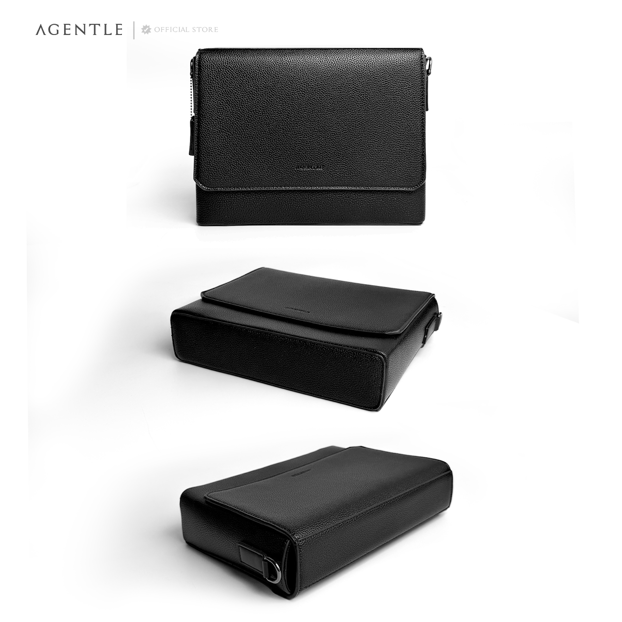 AGENTLE • BOXCASE CITY - Structured Cuboid Messenger for Men