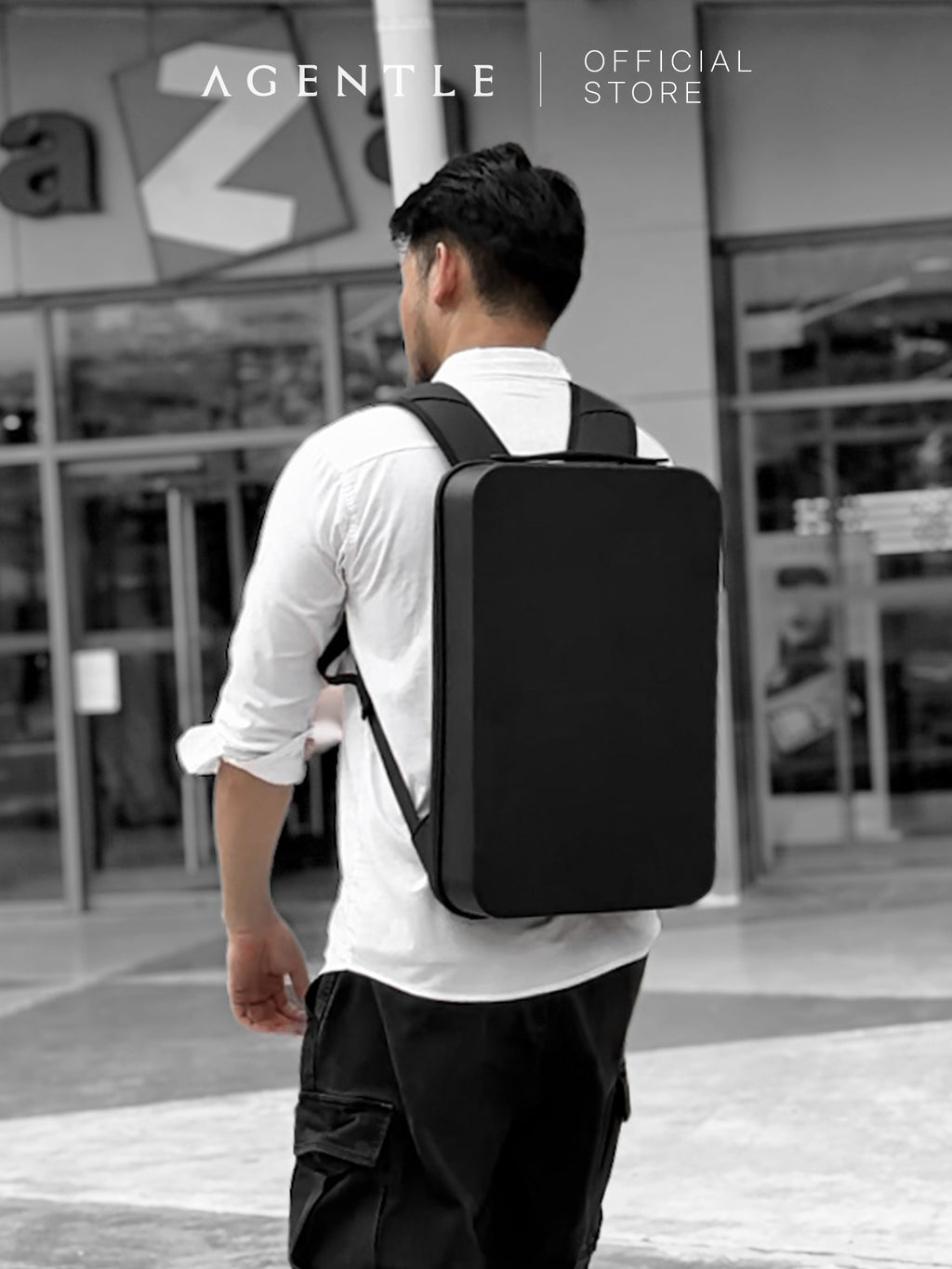 AGENTLE • PERFECT PACK [18"] Minimal Tech Backpack • Structured Hard Shell