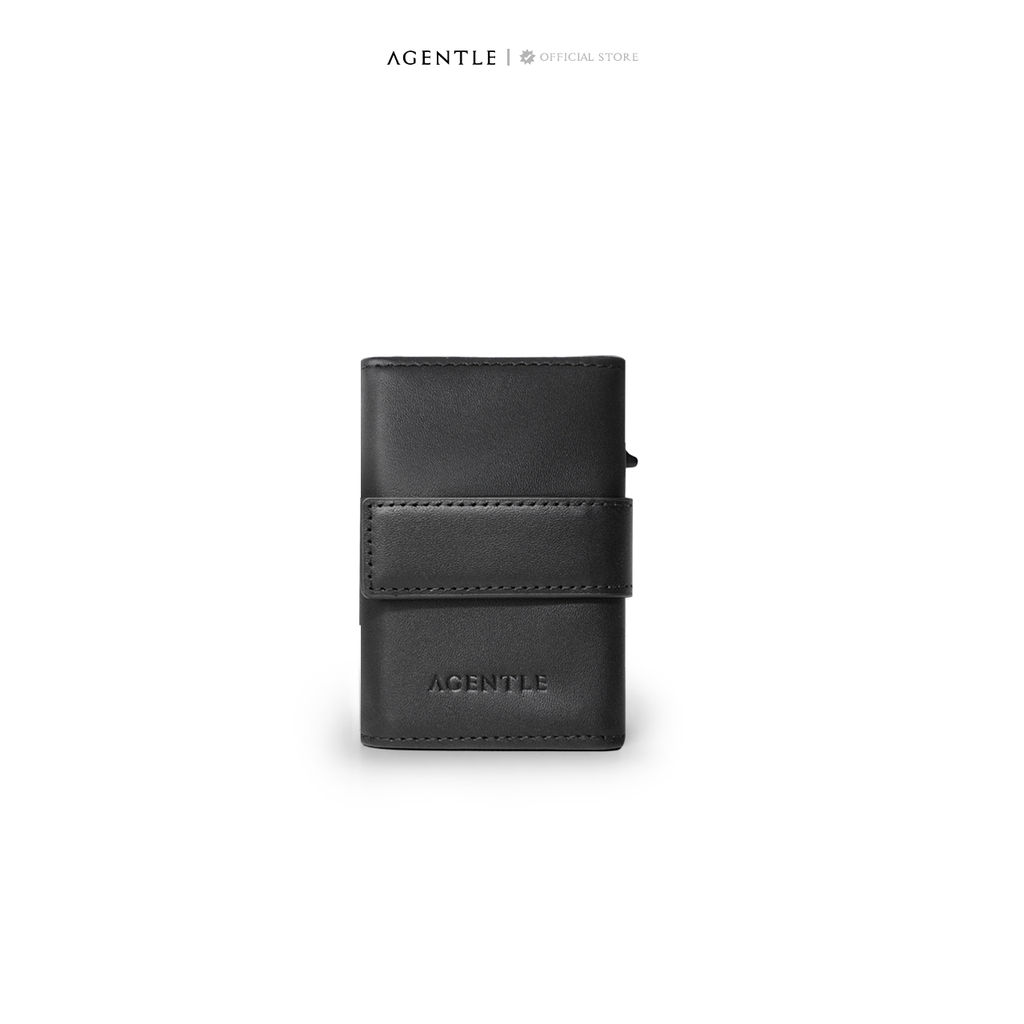 AGENTLE • POP-UP Edition Wallet Instant Card Access • Smooth Top-Grain Leather