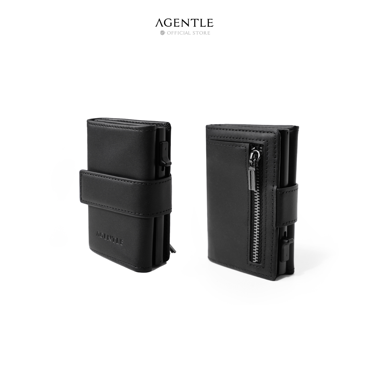 AGENTLE • POP-UP Edition Wallet Instant Card Access • Smooth Top-Grain Leather