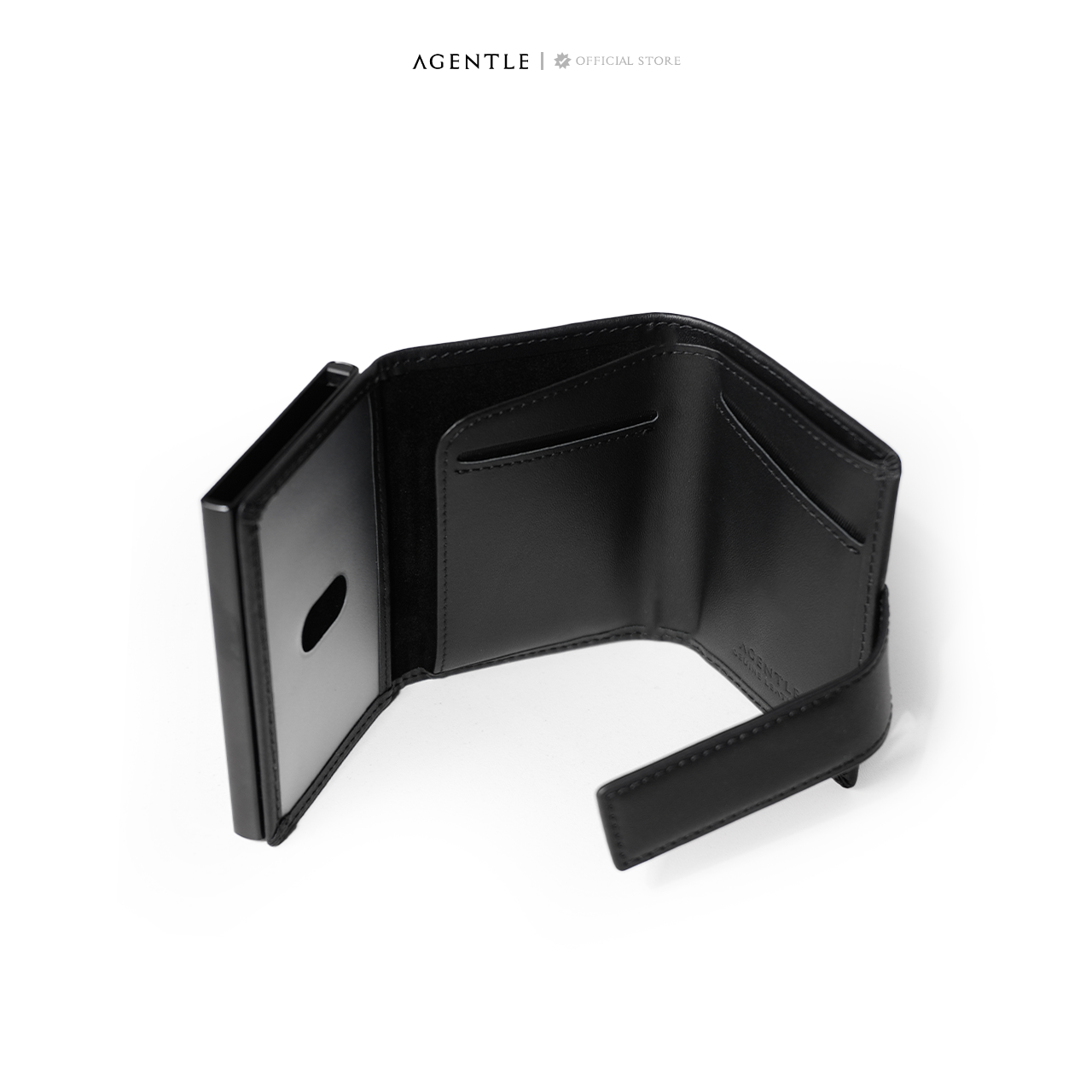 AGENTLE • POP-UP Edition Wallet Instant Card Access • Smooth Top-Grain Leather