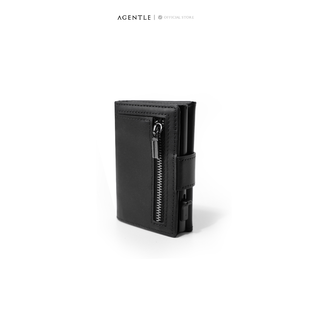 AGENTLE • POP-UP Edition Wallet Instant Card Access • Smooth Top-Grain Leather