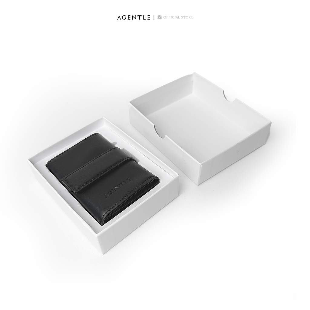AGENTLE • POP-UP Edition Wallet Instant Card Access • Smooth Top-Grain Leather