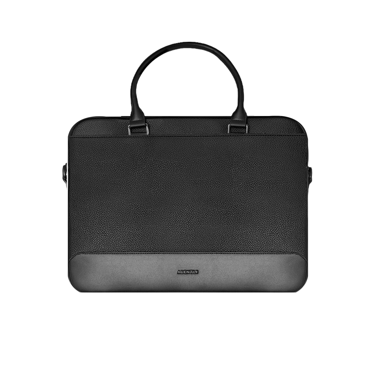 AGENTLE • A BRIEFCASE – Laptop Ready Structured Business Briefcase • Minimal Black