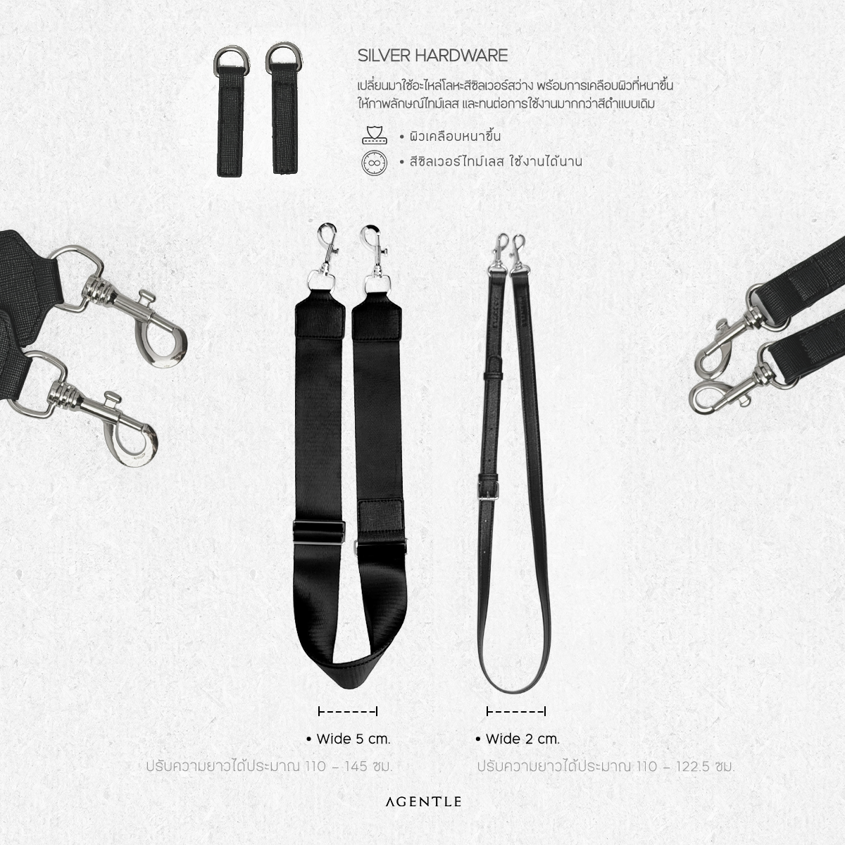 AGENTLE • MCR Compact – Gen IV กระเป๋าสะพายข้างผู้ชาย ทรงมีโครงสร้าง มินิมอล