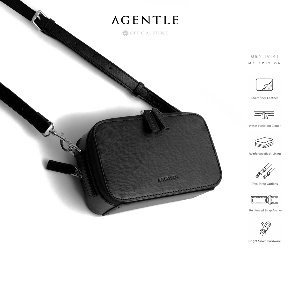 AGENTLE • MCR Compact – Gen IV Minimal Structured Crossbody for Men